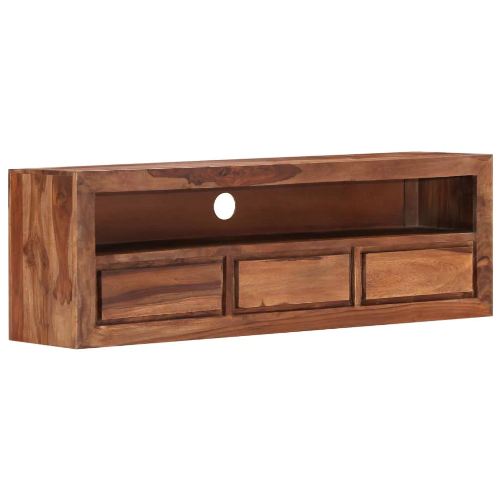 Rustic 3 Drawer TV Stand with Cable Outlet S138973