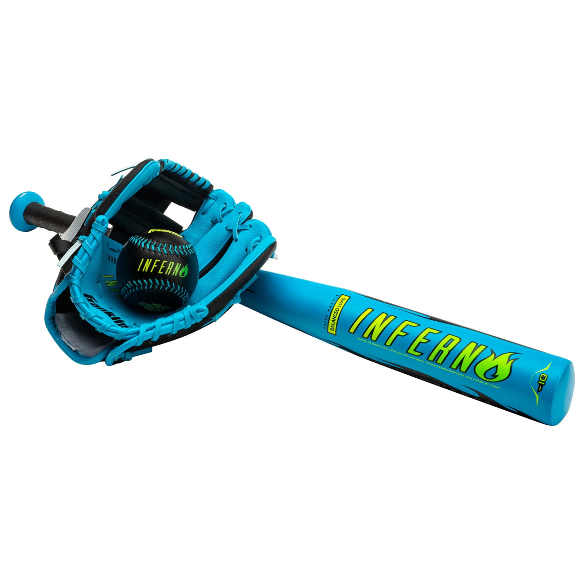Blue Youth Tee Ball Set with 25 Bat and Glove A485705