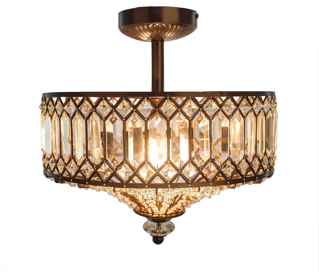 2-Light Semi-Flush Mount Ceiling Light I4016