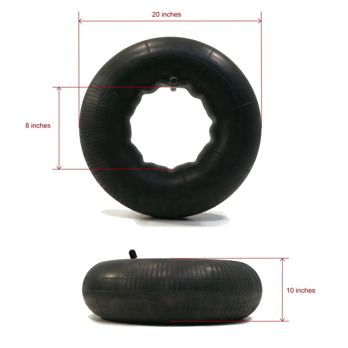 2 Tire Inner Tubes 22x12x8 22x9x8 TR13 Straight Valve A69479