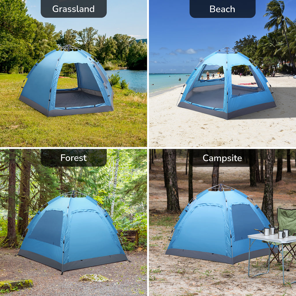 3-4 Person Waterproof Automatic Camping Tent L192