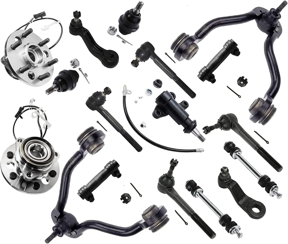 4WD Front Suspension Kit and Wheel Bearings 17pc Set X246
