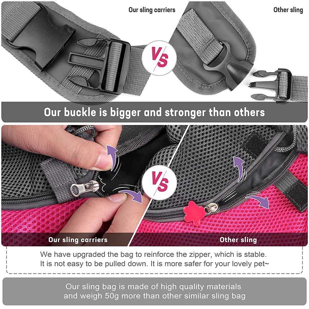 Breathable Mesh Pet Dog Sling Carrier L60270