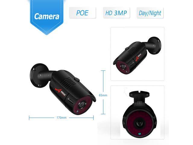 Wireless Outdoor 8 Channel NVR 4pcs 1TB HDD Security Camera System D5832