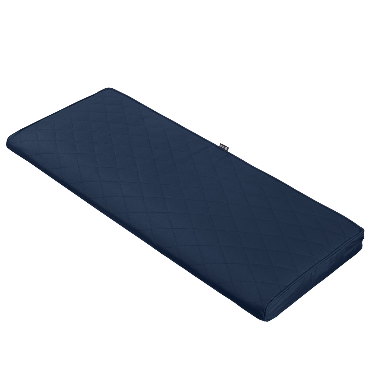 Navy Quilted Patio Bench Cushion, 48 x 18 x 3 inch Q247