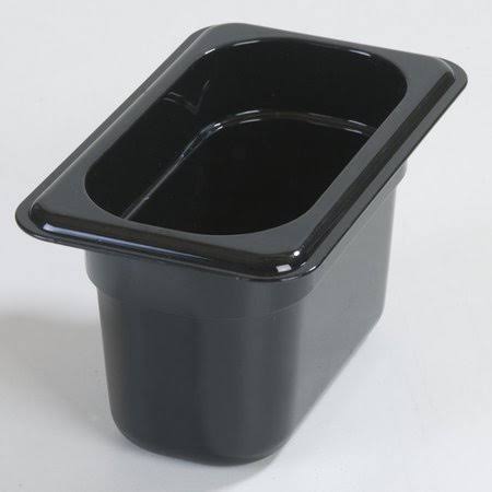 Black Food Pan Set of 6 U418