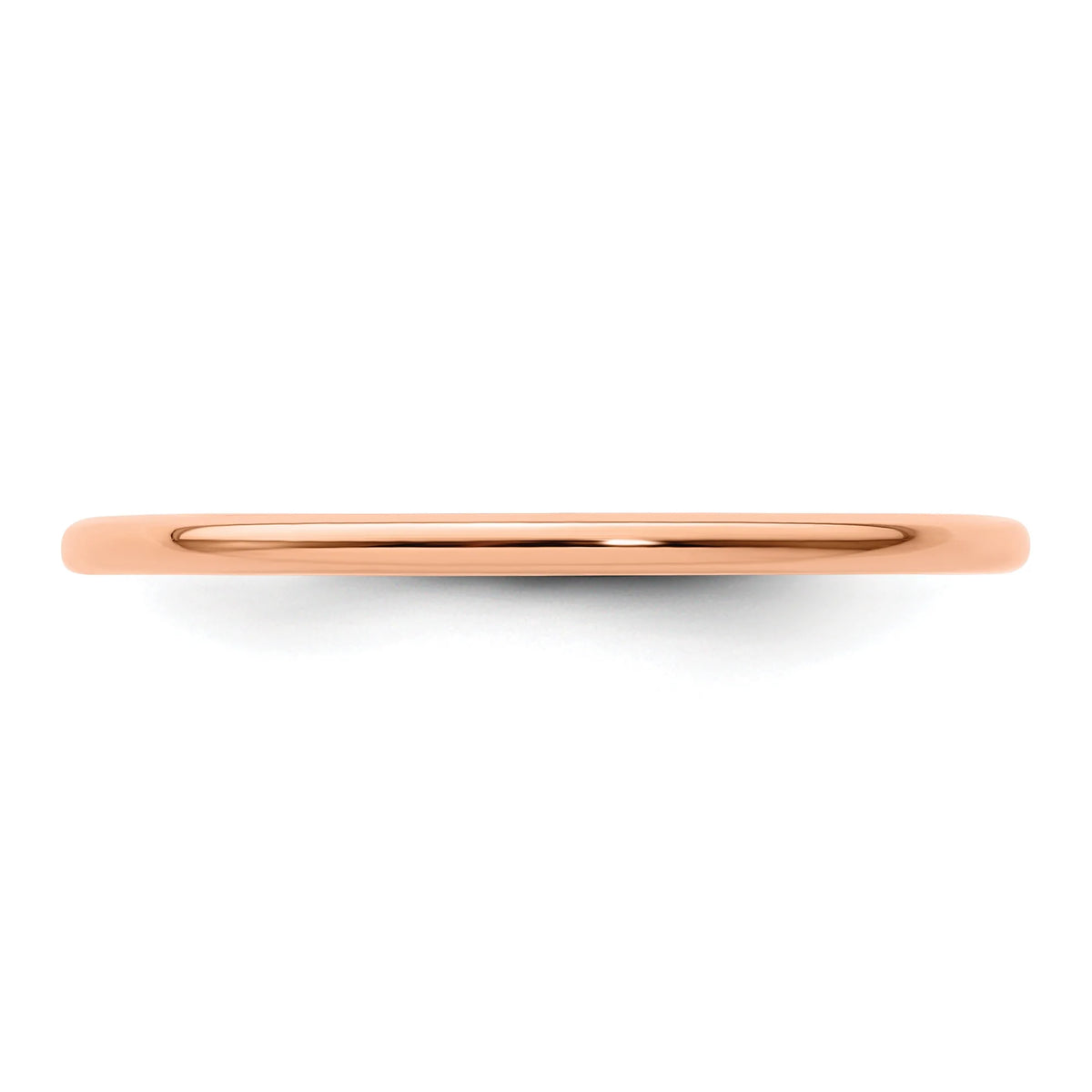 10K Rose Gold Stackable Band Ring W5832