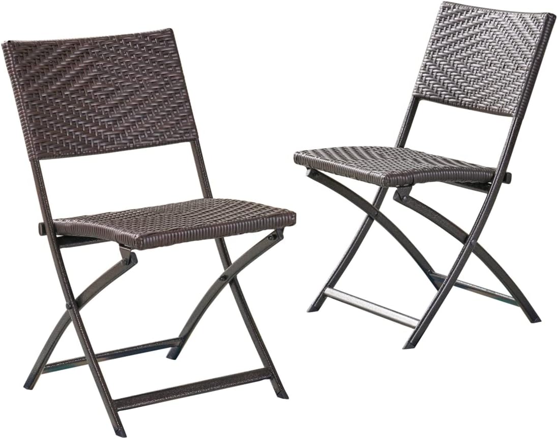 2-Pcs Set PE / Iron Dining Chairs F144559