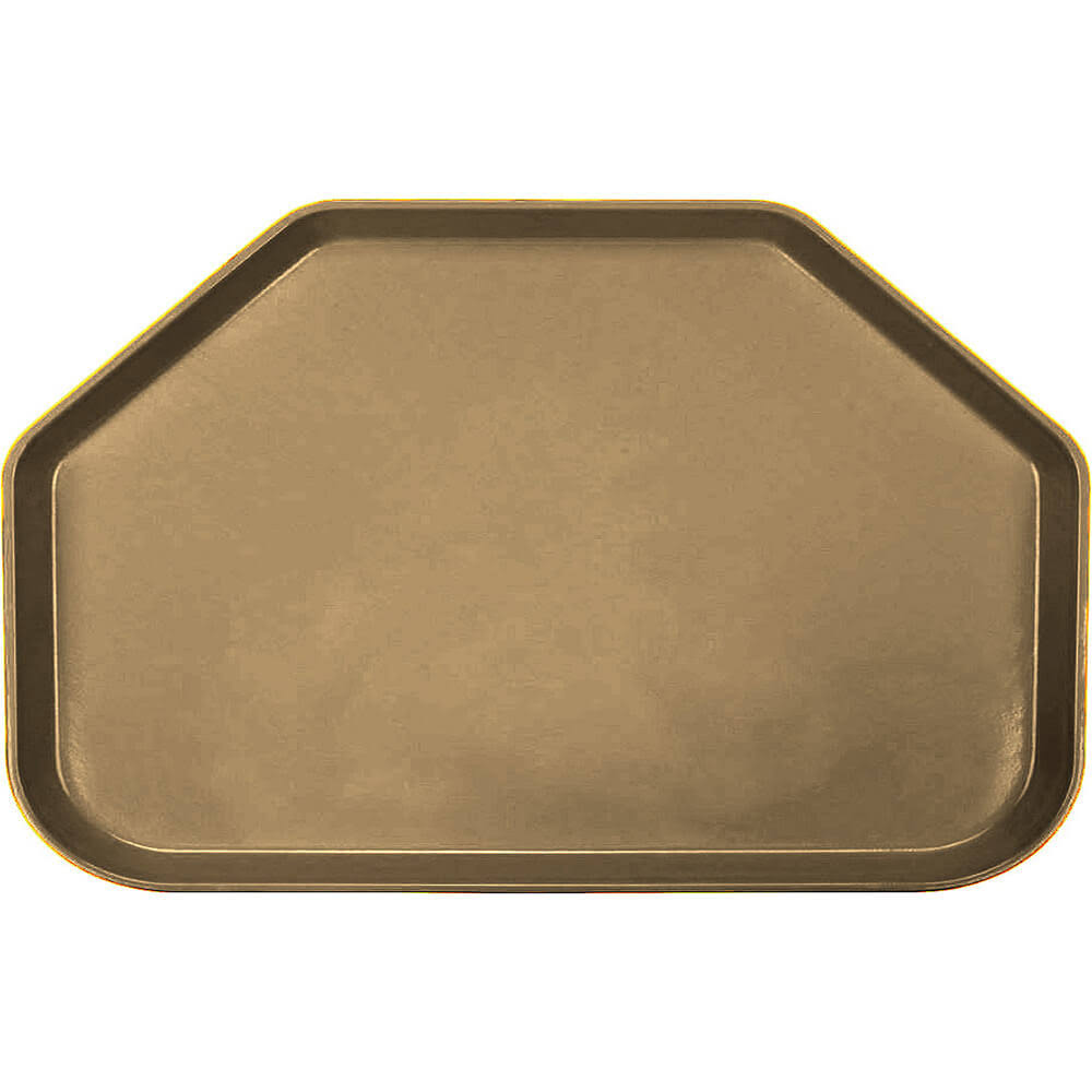 Bay Leaf Brown Trapezoid Tray - Case of 12 P486489