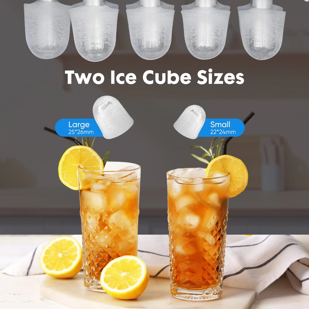 Portable 1.5L Electric Ice Maker Silver S5202