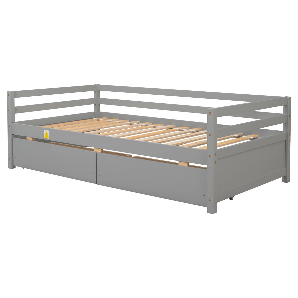 Twin Wood Daybed with Two Drawers S696