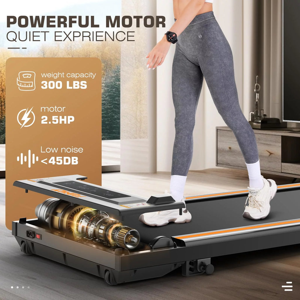 Under Desk Treadmill with Remote Control, Black H4227