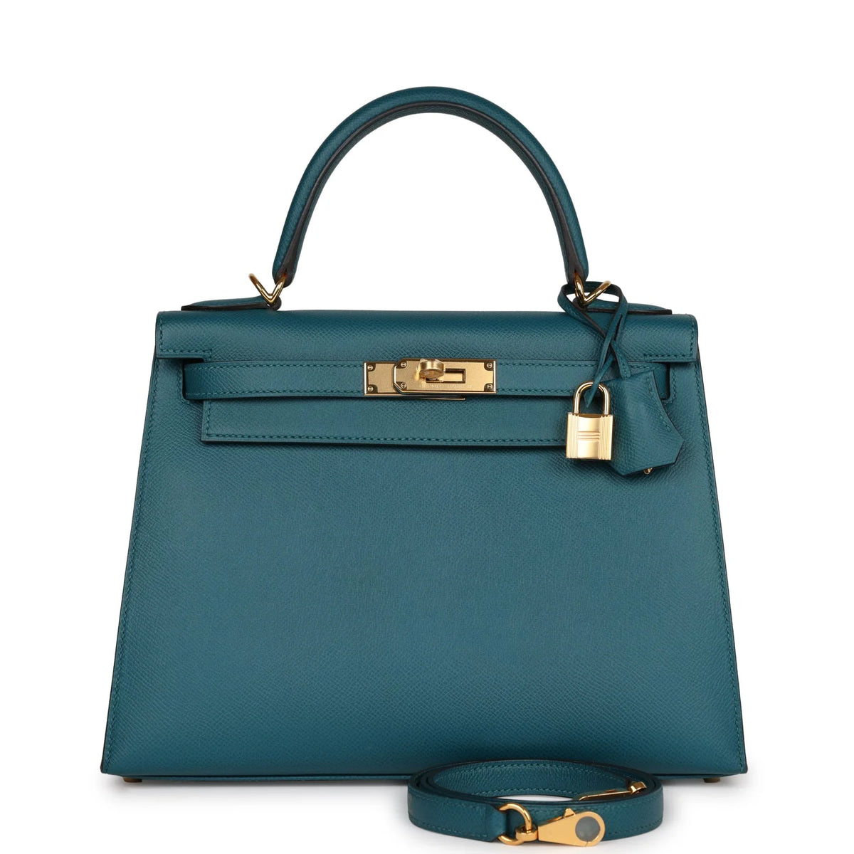 Vert Bosphore Epsom Leather Handbag Q162