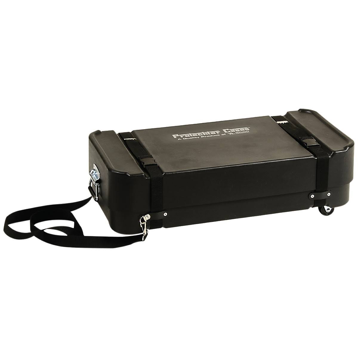 Black Compact Accessory Case with Wheels C9597
