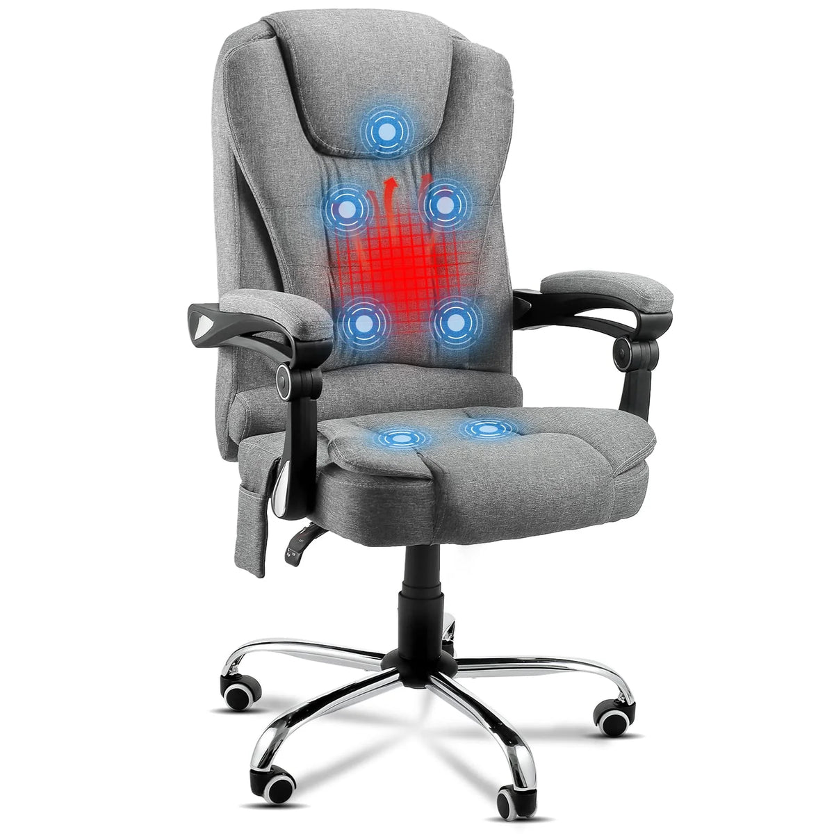 Grey Ergonomic Reclining Office Chair Z19283