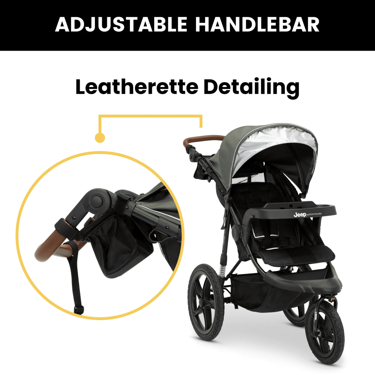 Black Jogging Stroller W1474