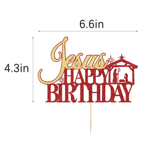 Christmas Cake Toppers 10Pcs Golden Acrylic M5746