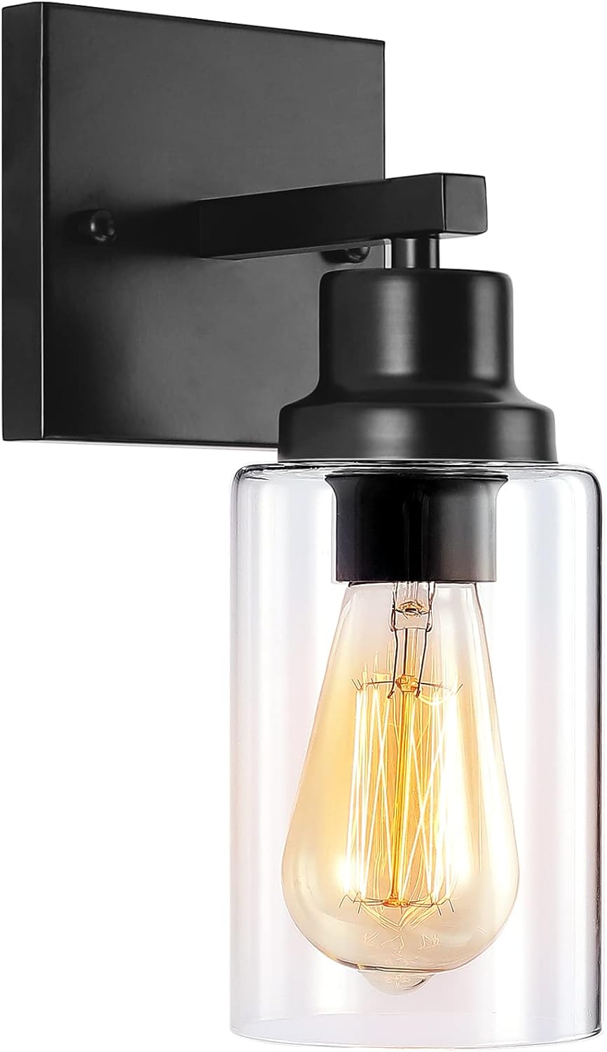 3-Light Black Wall Sconce Bathroom Vanity Light J72505