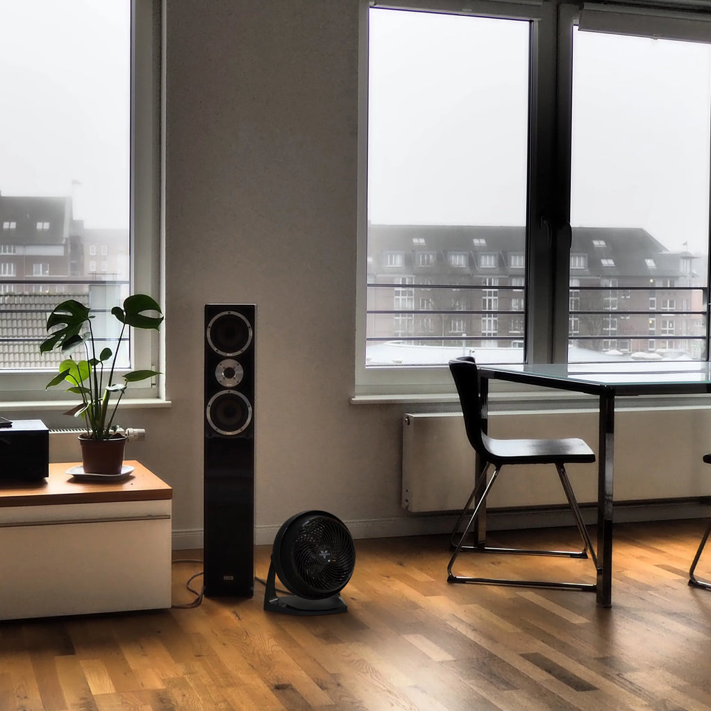 Black Whole Room Air Circulator Floor Fan Q870783