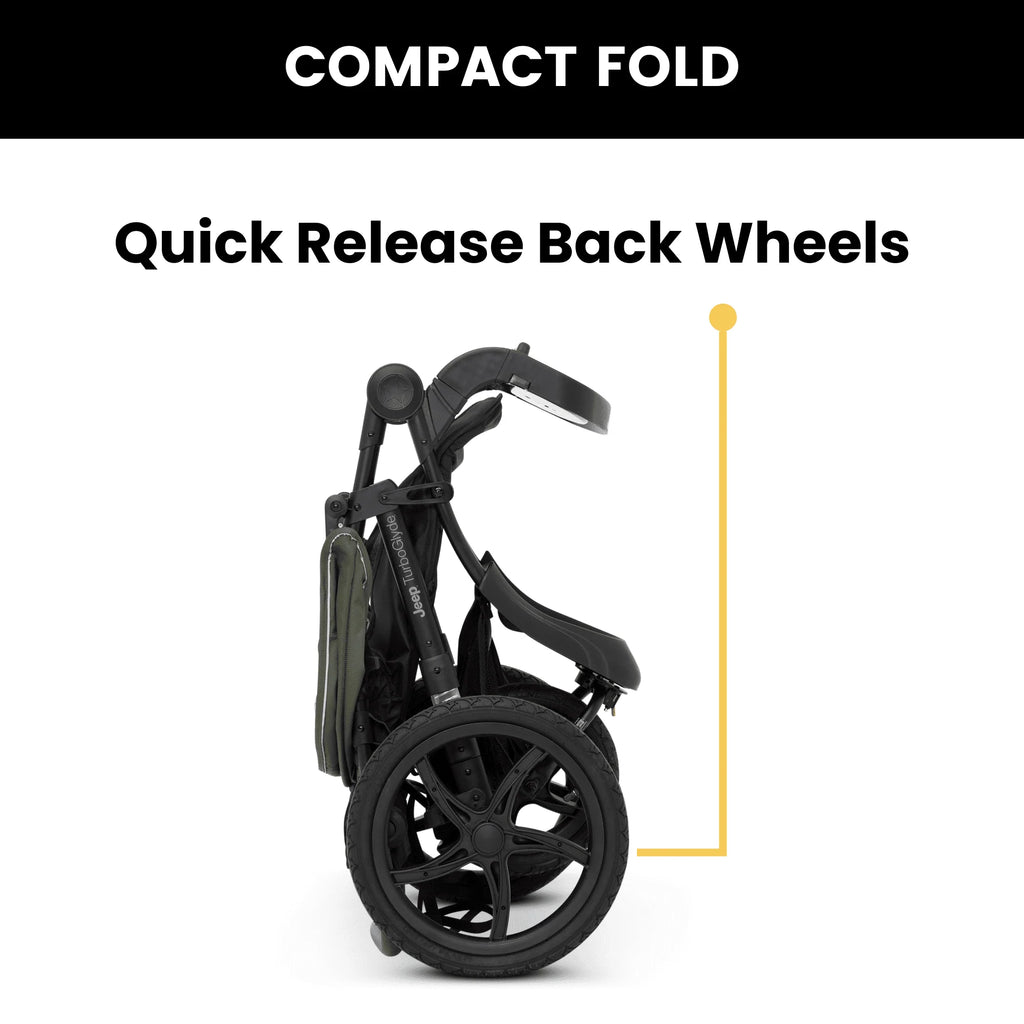 Black Jogging Stroller W1474