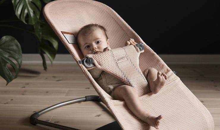 Mesh Greige Baby Bouncer K53285