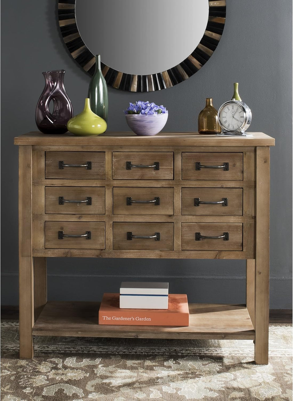 Natural Oak 9 Drawer Chest X493