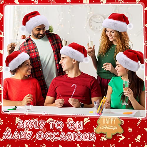 20 Pcs Plush Santa Hats X127510