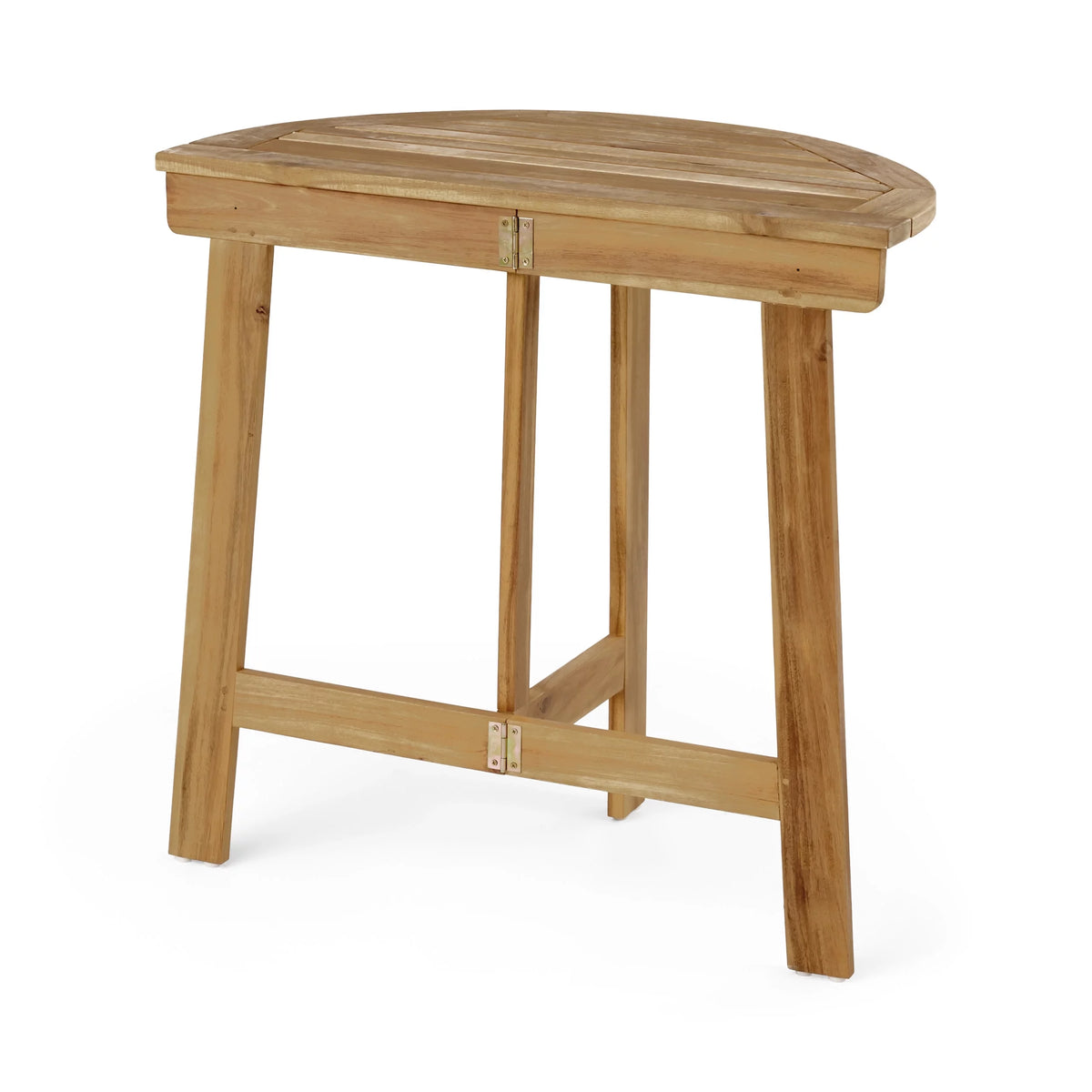 Acacia Wood Half Round Folding Bistro Table D553