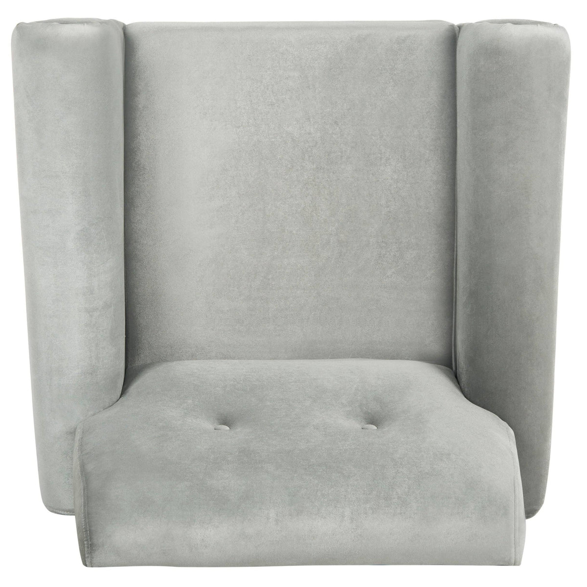 Light Grey Velvet Accent Chair Q891649