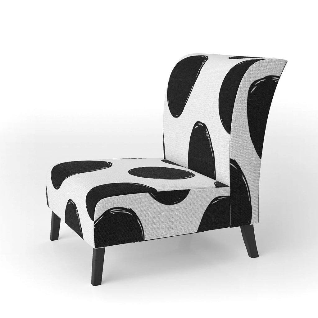 Upholstered Patterned Accent Chair and Arm Chair B609