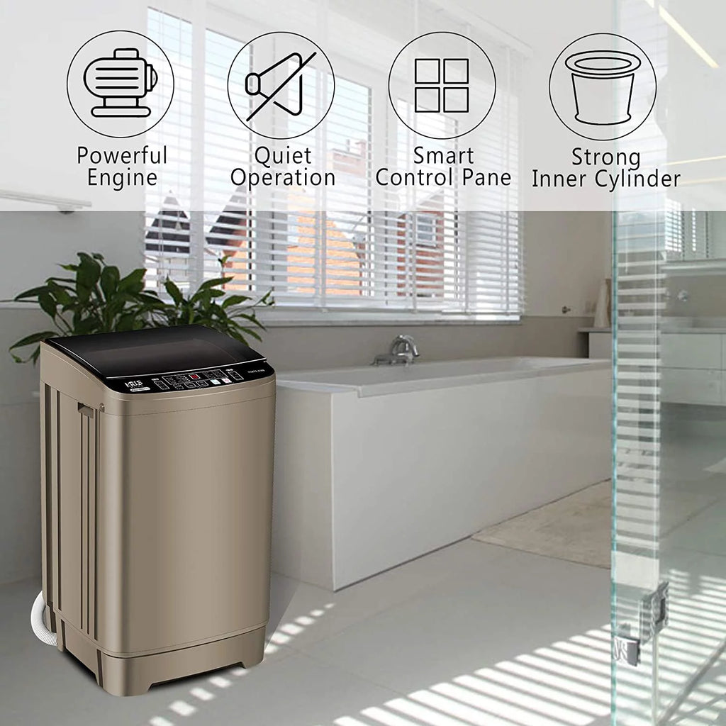 15.6 lbs Portable Compact Washing Machine with Drain Pump Z2510