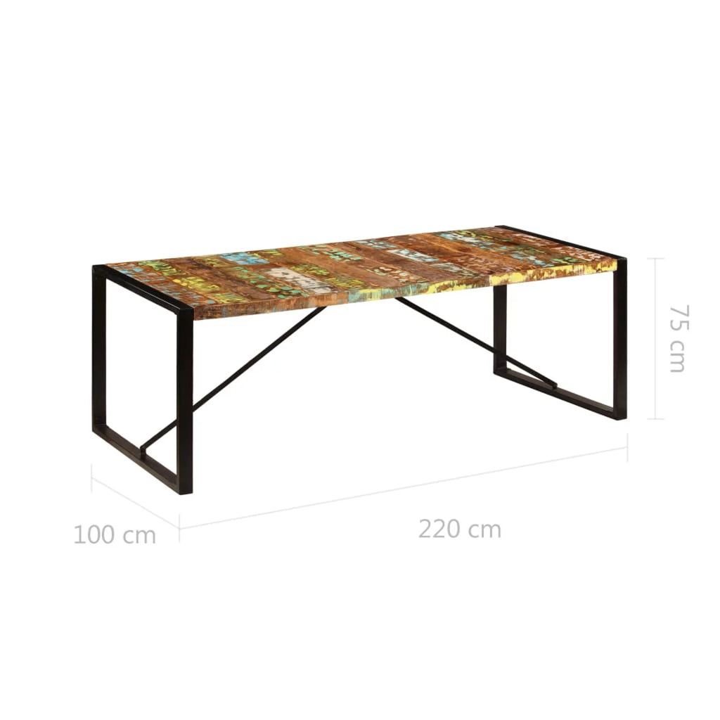 Dining Table Solid Reclaimed Wood O54716