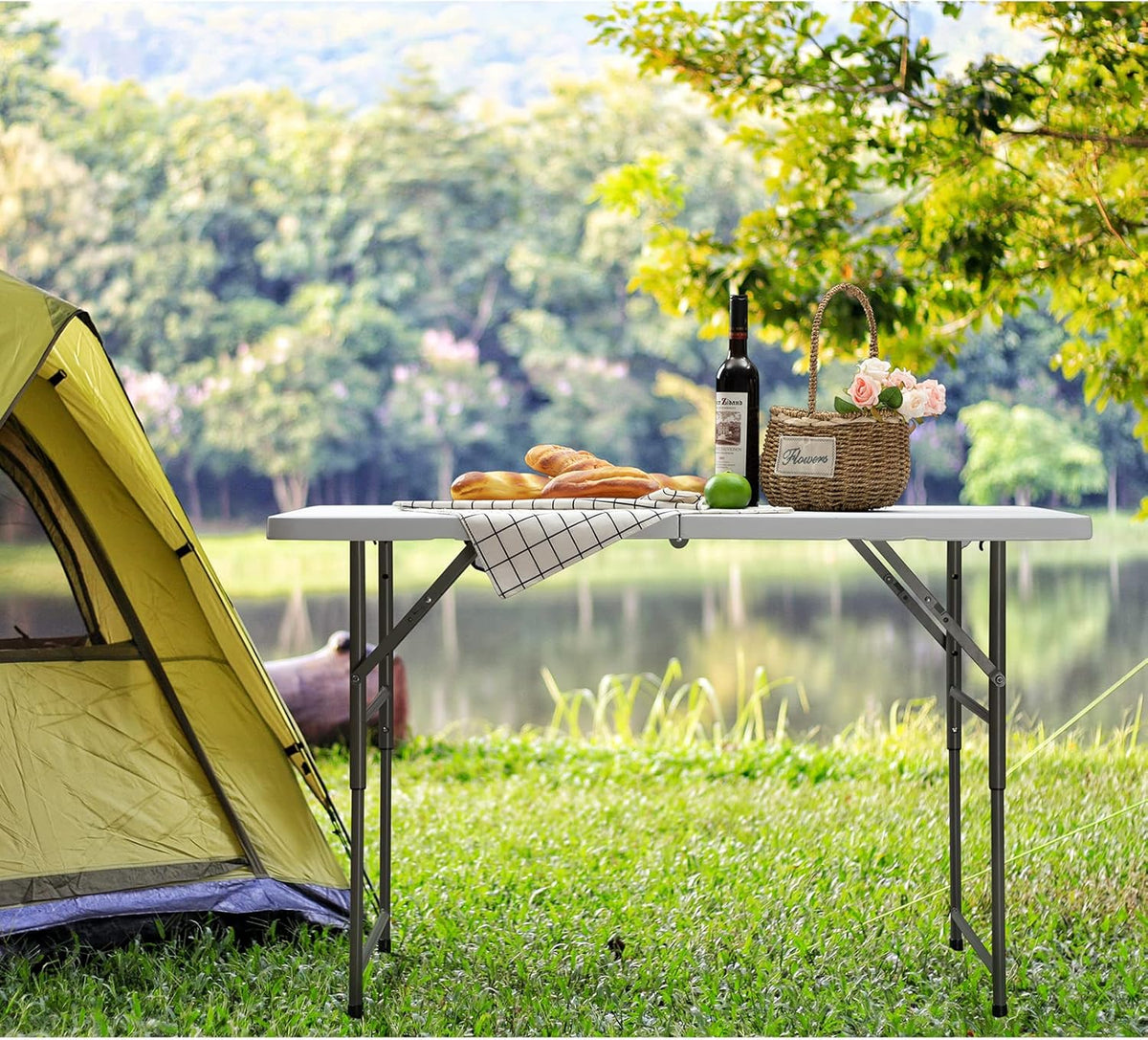 4ft Height Adjustable Plastic Picnic Table P21996
