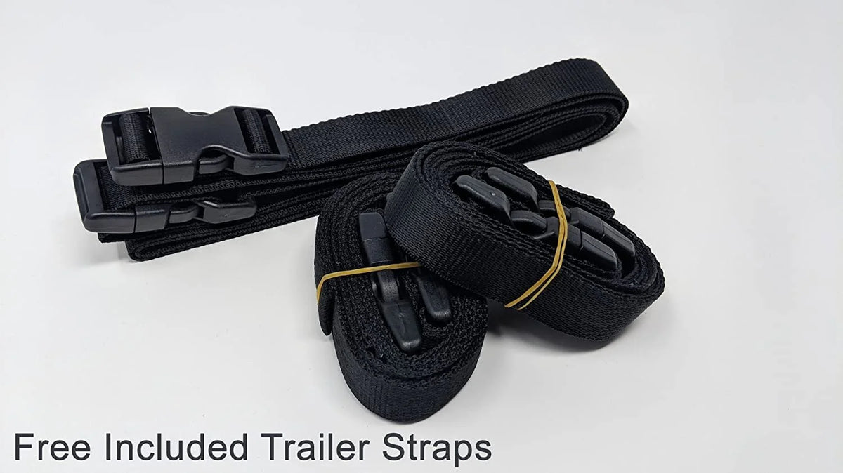Gray/Black Weatherproof Jet Ski Cover with Trailer Straps and Storage Bag F290056
