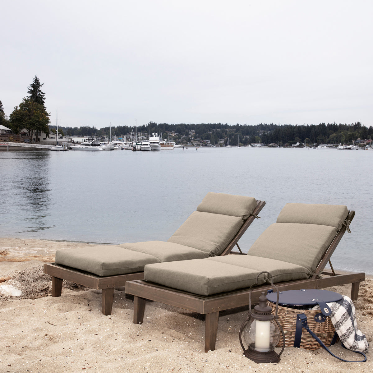Natural Tan Outdoor Chaise Lounge Cushion N6894