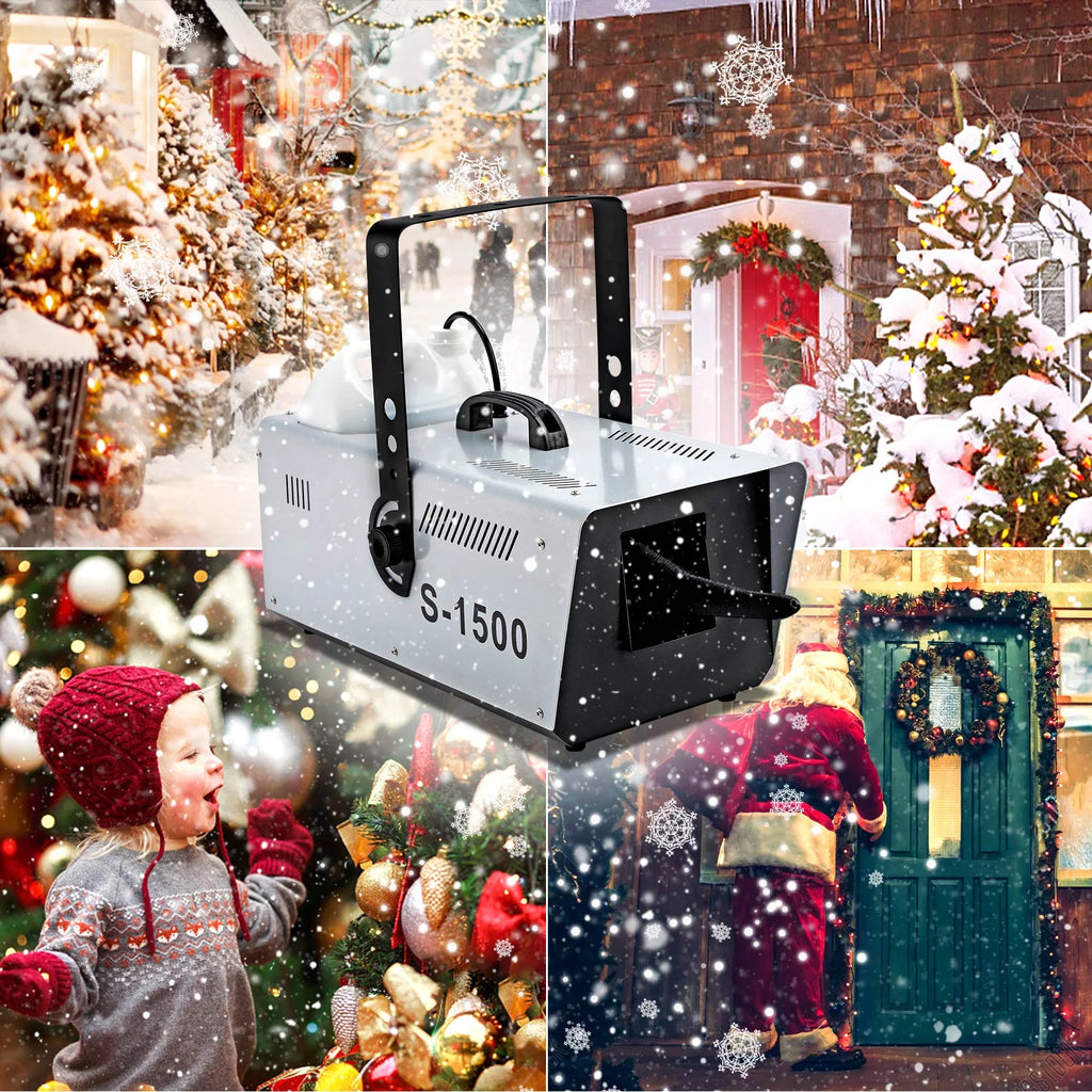 1500W Snow Machine Snowflake Maker with Wireless Remote C141