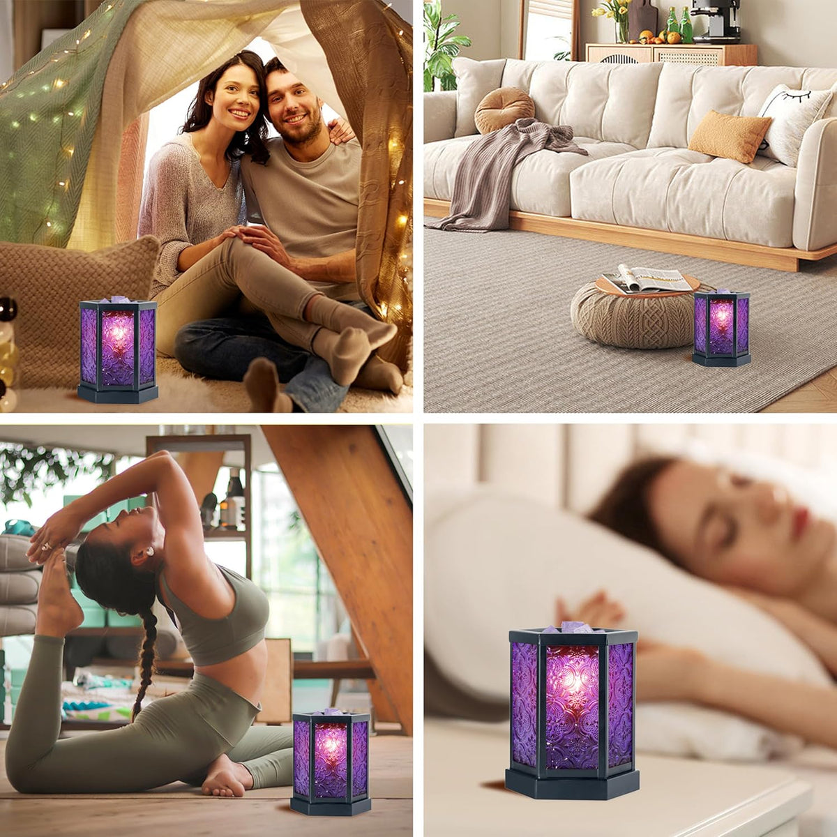 Purple Glass Electric Wax Melt Warmer M27240