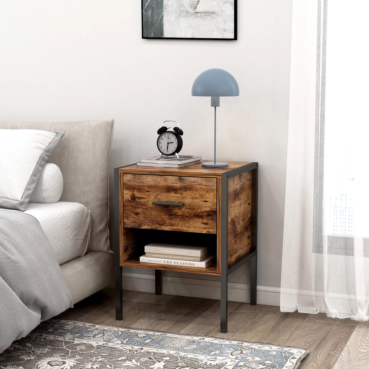 Rustic Brown 6 Drawer Wood Dresser A317