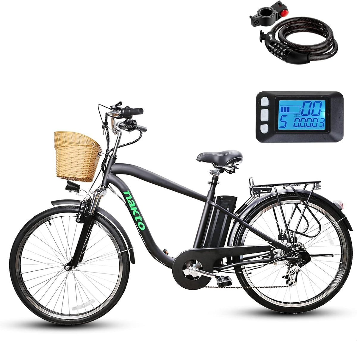 26'' Cargo Electric Bicycle with 10.5Ah Removable Lithium Battery B1756
