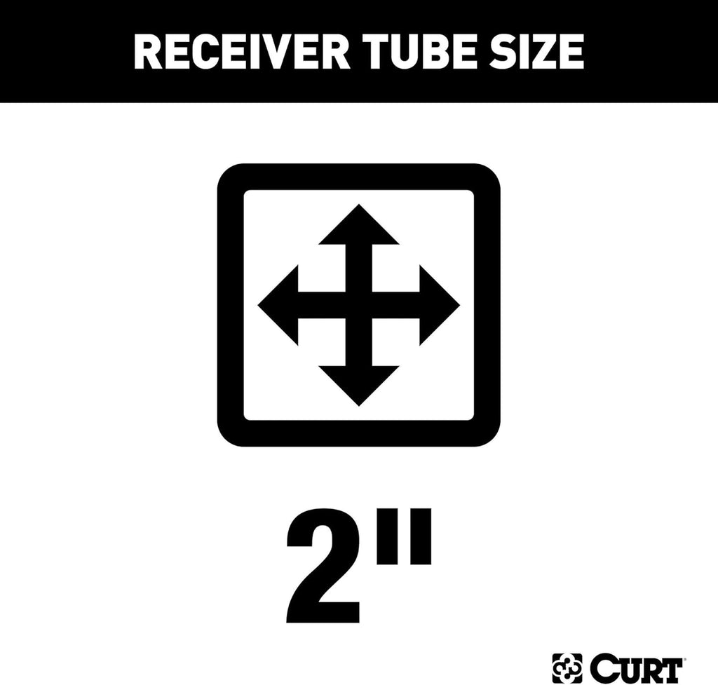 Class 3 Trailer Hitch, 2-Inch Receiver, Black W2857