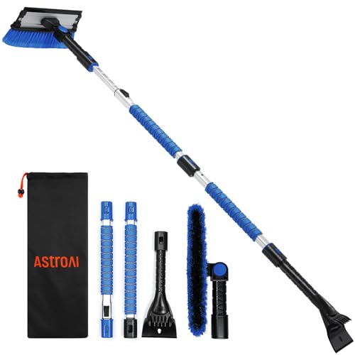 3 in 1 Extendable Ice Scraper Snow Brush with Squeegee H896