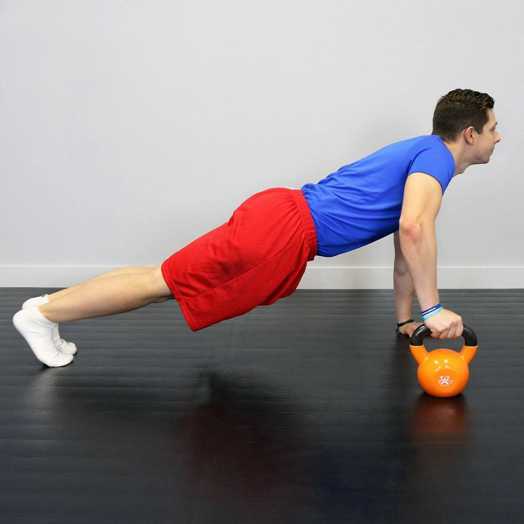 Gold Vinyl Coated Kettlebell 30 lbs Q8543