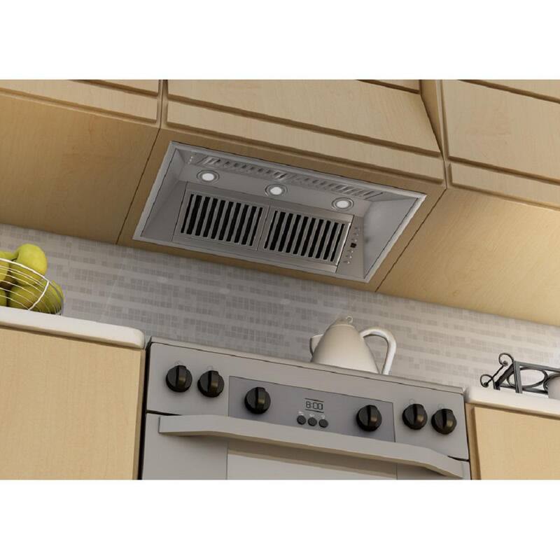 28 in. 400 CFM Stainless Steel Range Hood Insert Z9471