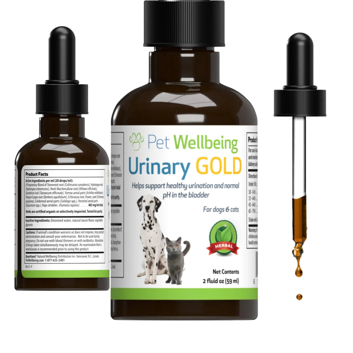 2 oz Herbal Urinary Supplement for Dogs Y3096