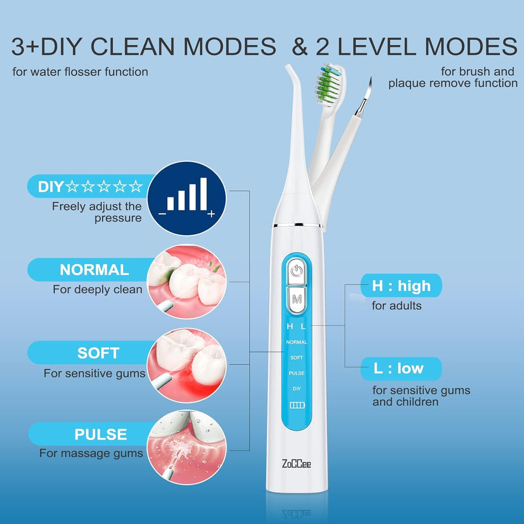 3in1 Plaque Remover and Electric Toothbrush Combo, Pack of 2 T7069