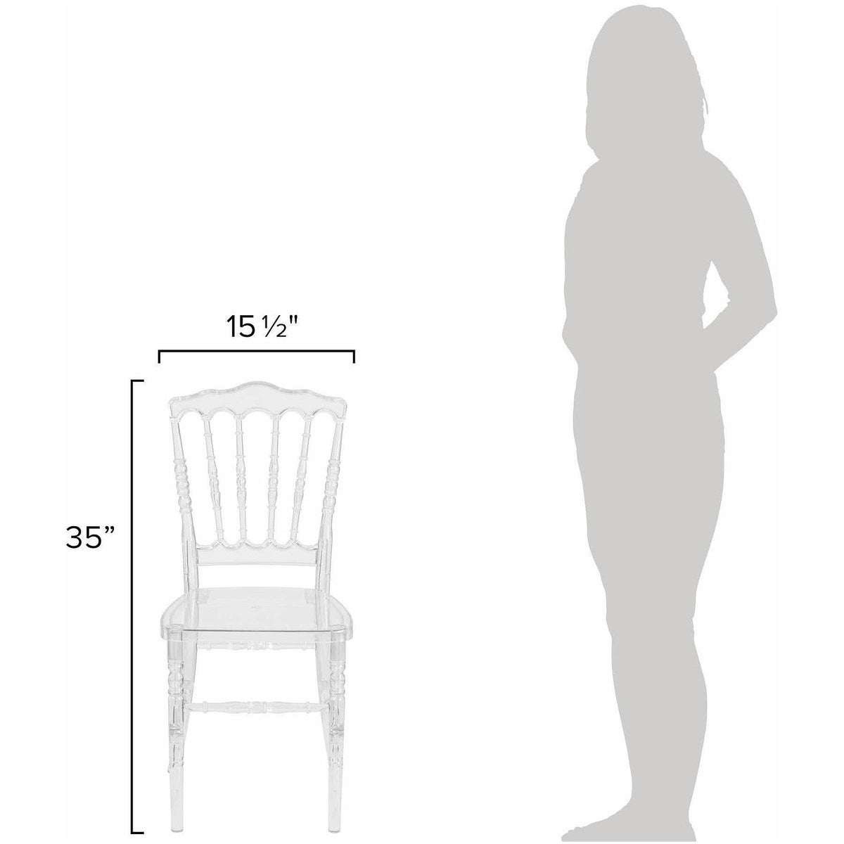 Clear Crystal Polycarbonate Chair H78067