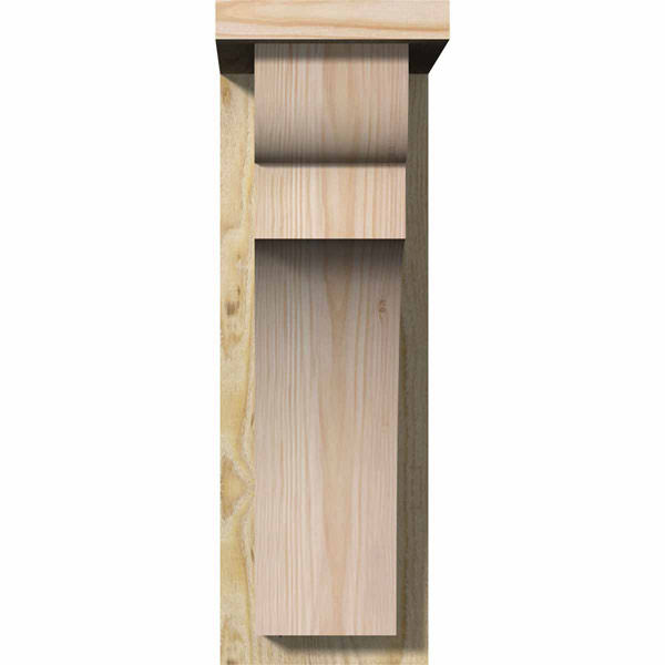 Rough Sawn Corbel with Backplate, Douglas Fir X6921