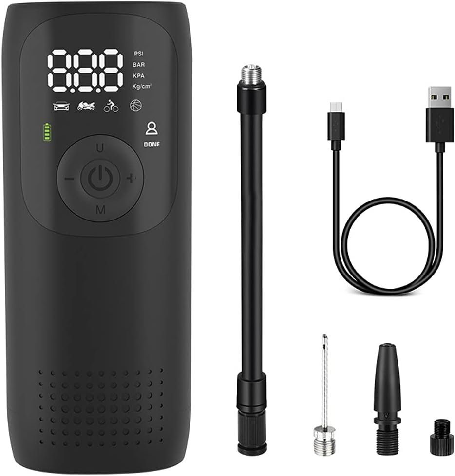 150PSI Rechargeable Digital Portable Air Compressor Tire Inflator Pump K329418