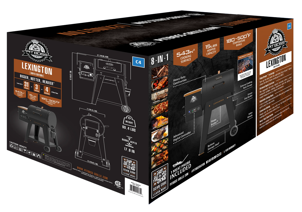 Wood Fired Pellet Grill and Smoker C110