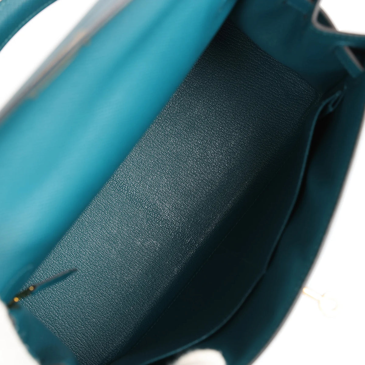 Vert Bosphore Epsom Leather Handbag Q162